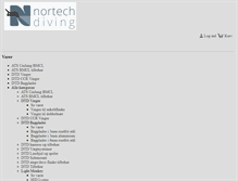 Tablet Screenshot of nortechdiving.dk